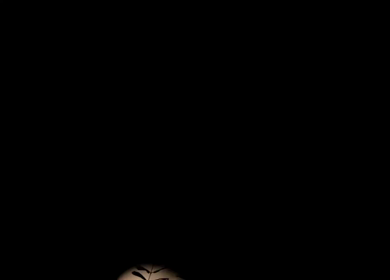 A Close Up View of Moon in Night Sky