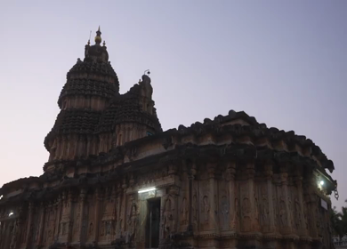 A Shot of Historic Stone Hindu Temple with Intricate Carvings Sri Lanka