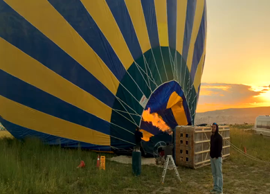 4th June 2026 : A Shot of Hot Air Balloon Preparation at Cappadocia Turkey