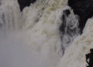 A Shot of Kaveri River Waterfalls at Mandya Karnataka India