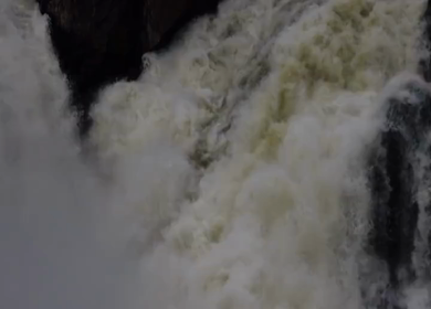 A Shot of Kaveri River Waterfalls at Mandya Karnataka India