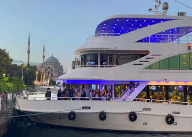4th June 2026 : A Shot of Luxury Cruise Ship Sailing on the Bosphorus in Istanbul Turkey