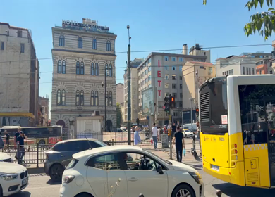 4th June 2026 : A Shot of Modern Tram and Street Life in Istanbul Turkey