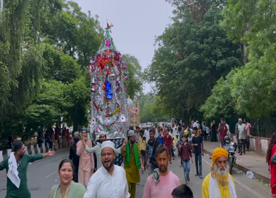 06th July 2025 : A Shot of People Celebrating Muharram Festival Procession in Delhi India
