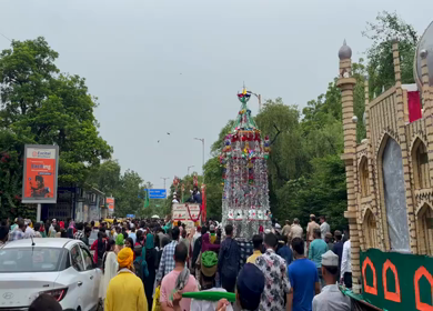 06th July 2025 : A Shot of People Celebrating Muharram Festival Procession in Delhi India