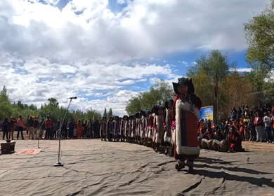 9th,September 2022: A shot of Shon Royal Dance being performed at Ladakh in Leh, India