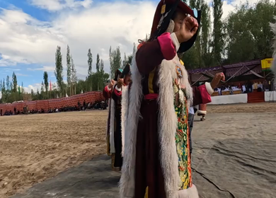 9th,September 2022: A shot of Shon Royal Dance being performed at Ladakh in Leh, India