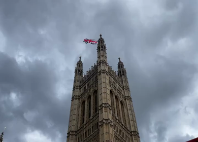 A Shot of Victoria tower located in Palace of Westminster at London in United Kingdom