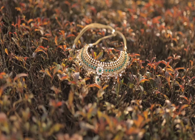 A Slow Motion Shot of Indian Wedding Jewellery in India