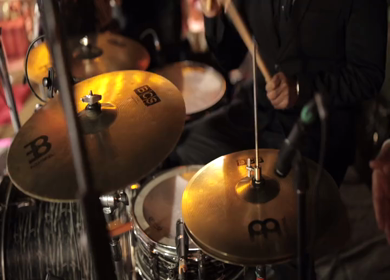5th January 2025 : A shot of a musician playing drums instrument at an Indian Wedding function in India