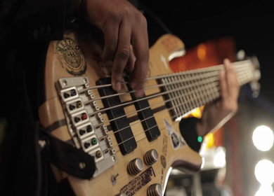 5th January 2025 : A shot of a musician playing Guitar at an Indian Wedding function in India