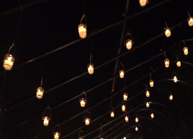A Slow Motion Shot of an Indian Wedding Decoration
