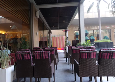 A Slow Motion Shot of an Indian Wedding Venue Decoration in India