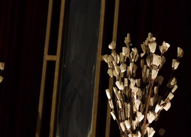 A Slow Motion Shot of an Indian Wedding Venue Decoration in India