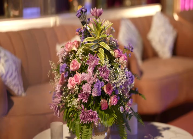 A Slow Motion Shot of an Indian Wedding Venue Decoration in India