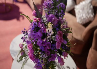 A Slow Motion Shot of an Indian Wedding Venue Decoration in India