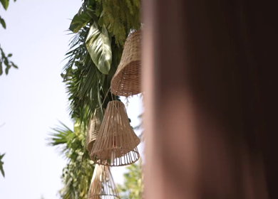 A Slow Motion Shot of an Indian Wedding Venue Decoration in India