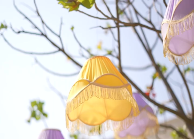 A Slow Motion Shot of an Indian Wedding Venue Decoration in India