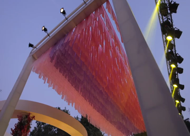 A Slow Motion Shot of an Indian Wedding Venue Decoration in India