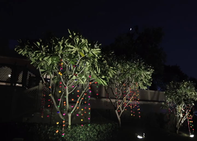A Slow Motion Shot of an Indian Wedding Venue Decoration in India