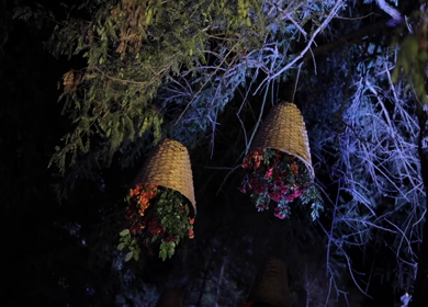 A Slow Motion Shot of an Indian Wedding Venue Decoration in India