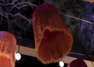 A Slow Motion Shot of an Indian Wedding Venue Decoration in India