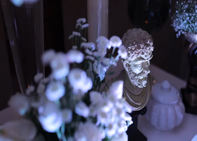 A Slow Motion Shot of an Indian Wedding Venue Decoration in India