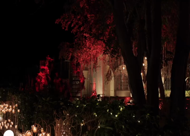 A Slow Motion Shot of an Indian Wedding Venue Decoration in India
