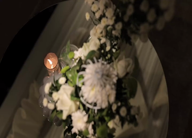 A Slow Motion Shot of an Indian Wedding Venue Decoration in India