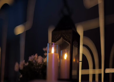 A Slow Motion Shot of an Indian Wedding Venue Decoration in India