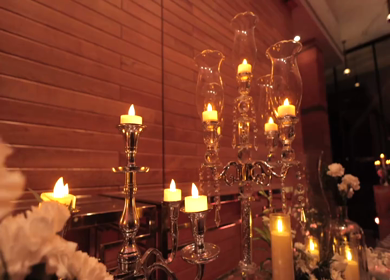 A Slow Motion Shot of an Indian Wedding Venue Decoration in India