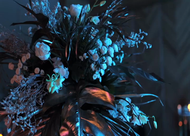 A Slow Motion Shot of an Indian Wedding Venue Decoration in India