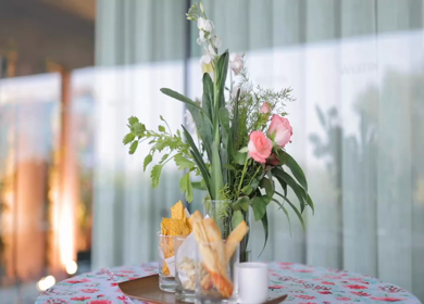 A Slow Motion Shot of an Indian Wedding Venue Decoration in India