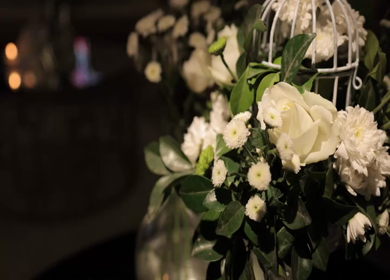 A Slow Motion Shot of an Indian Wedding Venue Decoration in India