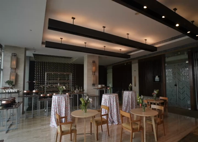 A Slow Motion Shot of an Indian Wedding Venue Decoration in India