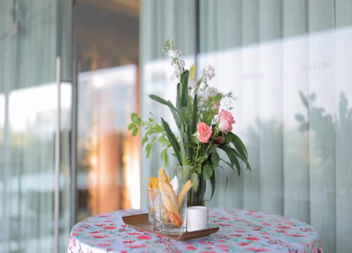 A Slow Motion Shot of an Indian Wedding Venue Decoration in India