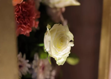 A Slow Motion Shot of an Indian Wedding Venue Decoration in India
