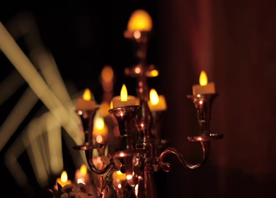 A Slow Motion Shot of an Indian Wedding Venue Decoration in India