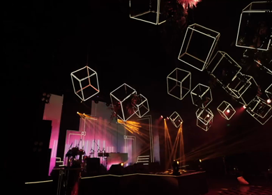 A Slow Motion Shot of an Indian Wedding Venue Decoration in India