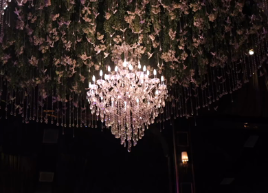 A Slow Motion Shot of an Indian Wedding Venue Decoration in India