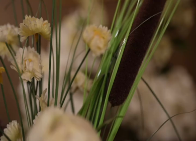 A Slow Motion Shot of an Indian Wedding Venue Decoration in India