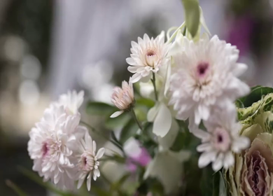 A Slow Motion Shot of an Indian Wedding Venue Decoration in India