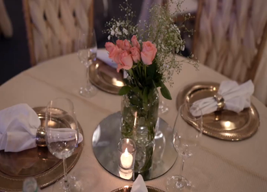 A Slow Motion Shot of an Indian Wedding Venue Decoration in India