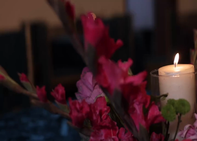 A Slow Motion Shot of an Indian Wedding Venue Decoration in India