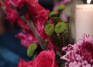 A Slow Motion Shot of an Indian Wedding Venue Decoration in India