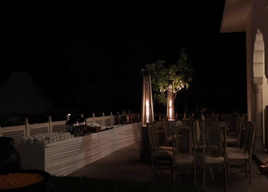A Slow Motion Shot of an Indian Wedding Venue Decoration in India