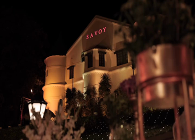 The Savoy, Mussoorie - 5th January 2025 : A Slow Motion Shot of an Indian Wedding Venue Decoration in India