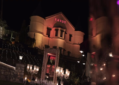 The Savoy, Mussoorie - 5th January 2025 : A Slow Motion Shot of an Indian Wedding Venue Decoration in India