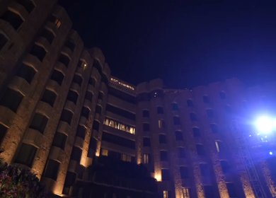 ITC Maurya, New Delhi - 5th January 2025 : A Slow Motion Shot of an Indian Wedding Venue Decoration in India