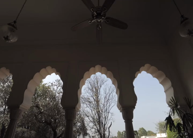 A Slow Motion Shot of an Indian Wedding Venue Decoration in India